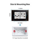 DIY Frame Only Wallpad Glass Aluminum Stainless Steel Panel 1 2 Gang Intermediate Reset Switch Brazil Socket 118*75mm