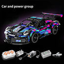 Compatible 42096 20097 City Technical Car Cyberpunk Speed Racing Vehicle Building Blocks Assembly Toys For Kid Birthday Gift