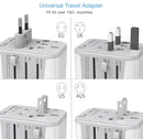 TESSAN Universal Travel Adapter with 3 USB, 1 USB C, International Socket adapter for Germany, USA, England, Australia