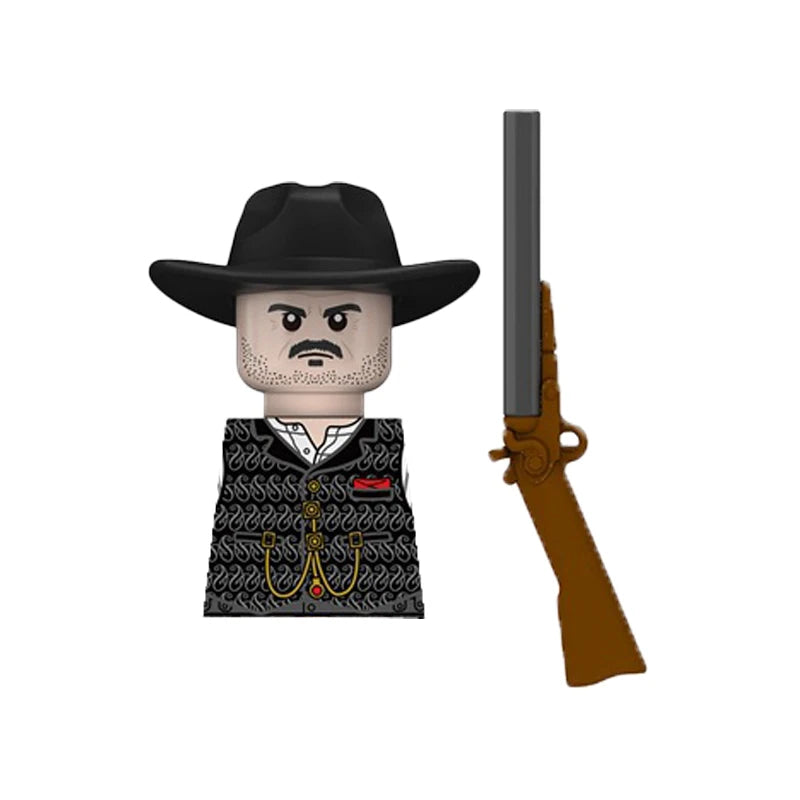 Military War US West Cowboy Figures Building Blocks City Police Detective Army Soldiers Weapons MOC Model Bricks Kids Toys Gifts