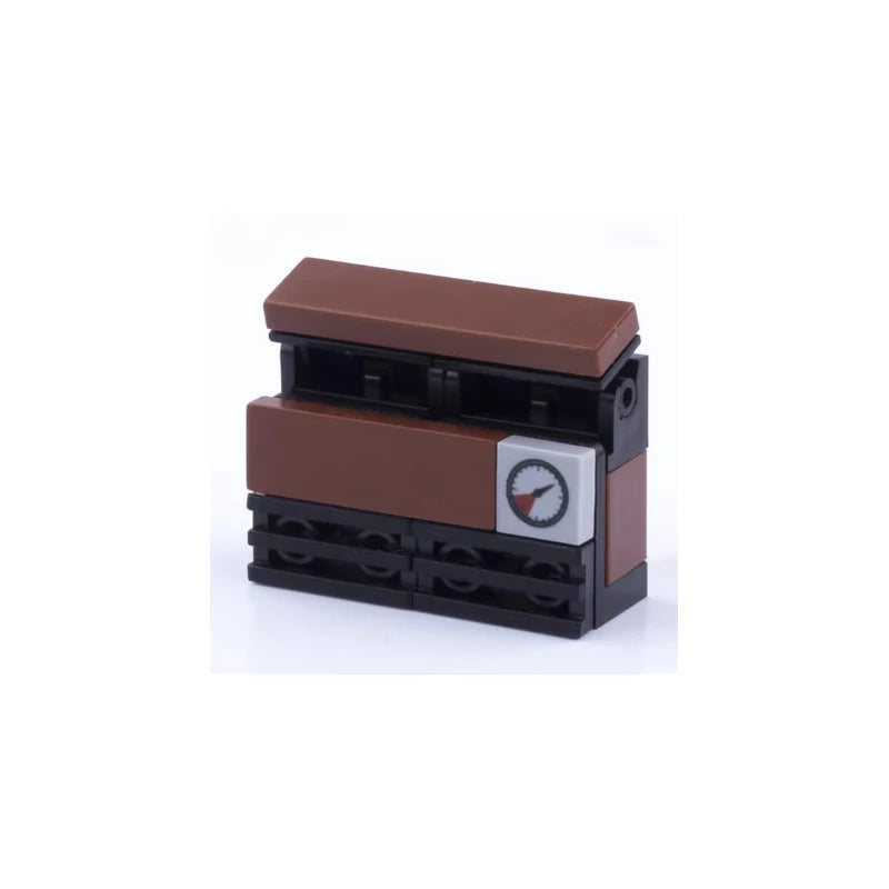 MOC City Building Blocks Accessories Mahjong Machine Plant Sofa Bed Piano Refrigerator Kitchen Toy Brick Florist Bar X009 TV Set