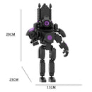 2024 Strengthen Skibidi New A Series of Toilet Man Drill Male Titan Man Female TV Personality Building Blocks Set Toys For Gift