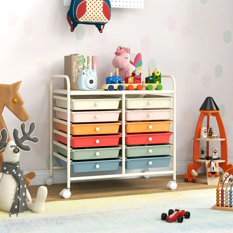 12 Drawers Rolling Storage Cart for Home and Office