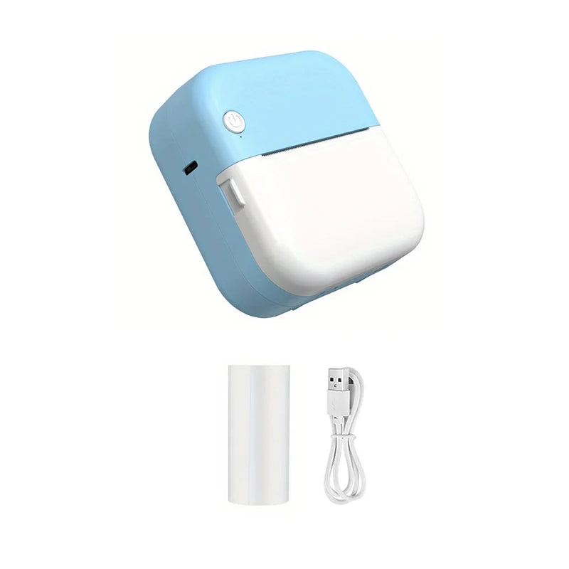 Mini Printer, Portable Thermal Photo Printer, Inkless Sticker Maker Machine for Notes, Photos, Stickers, Labels