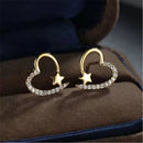 Round Wreath Bow Pearl Stud Earrings Elegant Trend Fashion Korean Women Jewelry Simple Pearl Stud Earrings Small Zircon Ear Clip
