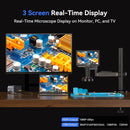 TOMLOV Autofocus 4K Digital Microscope 2000X 8" TM4K-AF Flex Arm HDMI Electronics Soldering Microscope for Mobile Phone Repair