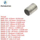 Water connection 1/4" 3/8" 1/2" 3/4" 1" 1-1/4" 1-1/2" Male X Male Threaded Pipe Fittings Stainless Steel SS304 Connector Adapter