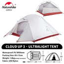 Naturehike Upgraded Cloud Up 3 Person Tent Outdoor Camping Tent Ultralight Waterproof Tent Free Standing Hiking Backpacking Tent