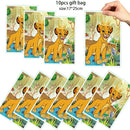 Lion King Simba Party Decorations Disposable Tableware Cup Plate Napkin Tablecloth Cake Topper Banner for Kids Party Supplies