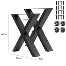 2Pcs Metal Table Legs Iron Desk Bracket Modern Simple Table Foot Accessories for Home Office Bench Desk Table