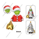 Hot Toys TV6302 TV6303 2024 Merry Christmas Gift Grinch Holiday Elf Santa Rex Darth Vader Building Blocks Mini Action Figure Toy