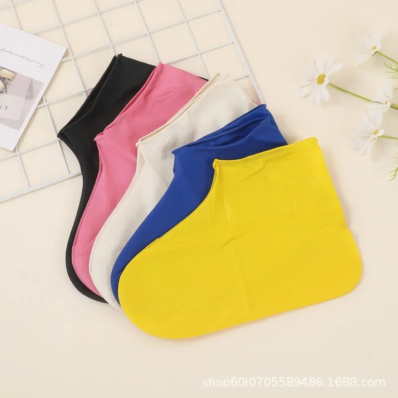 2024 New 1 Pair Silicone lip-resistant Shoe Covers WaterProof Rubber Rain Boot Rain Gear Overshoes Accessories for Rainy Day