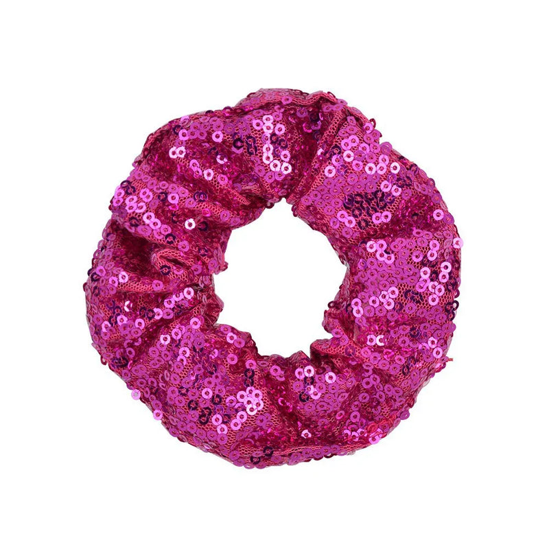 Christmas Party Sequin Hair Scrunchies Women Hair Accessories Scrunchies Elastic Hair Ties Rope Ponytail Holder Hairbands