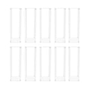 10Pcs Acrylic Vase Wedding Flower Stands Set, 23.6"H Clear Column Rack Geometric Display Stand for Home Party Wedding Decor