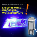 2Pcs Auto Light T10 LED Glass Housing Cob Car BulbAmbient Lighting Reversing Brake Wedge License Plate Lamp Dome Multiple Colors