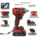 NEWONE 18V cordless Impact Wrench, Impact wrench kit, brushless 400Nm torque impact driver and battery charger