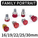 16mm22mm Ultra Short Style emergency stop button switch waterproof mushroom head Rotation reset Anti-slip with lights