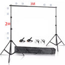 2X2M Stand Background for Backdrop Wall Photography Adjustable Support System Photo Studio  for Non-Woven Muslin Backdrops