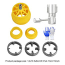 1/2Set Water Pipe Thread Plate Set 1/2" 3/4" PVC Thread Maker Tool with 3 Dies Plastic Pipe Tap Die Set for Electric Drill