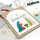 Christmas Joy Holiday Metal Cutting Dies Clear Stamps Stencil Card Scrapbook Embossed Paper Album Diy Craft Knife Mould Template