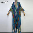 WINYI woman Winter Knitted cardigan coat Loose Christmas Fashion hipster party dress Thick Warm free size Female cloke overcoat