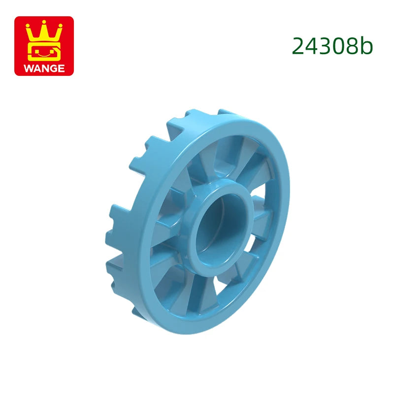 Wange 330Pcs/lot 2430B Wheel Cover 10 Spoke Y Shape Block Moc Color Accessories Compatible with Brick Children Toy Assembly