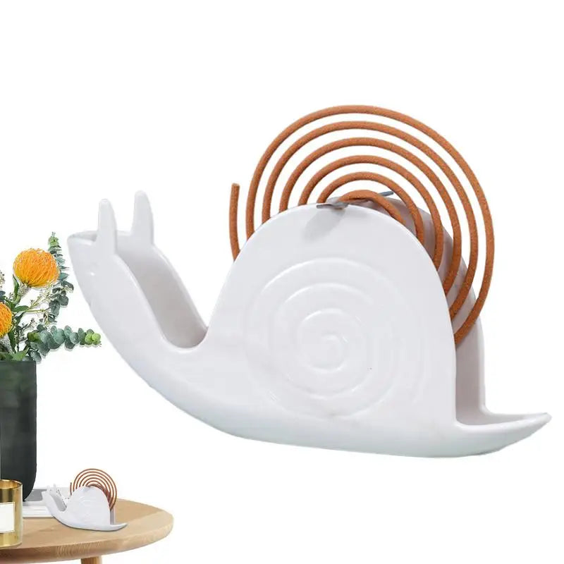 Incense Holder Fireproof Coil Burners Snail-shaped Incense Rack Coil Vertical Stand Creative Upside Down Incense Tray for room