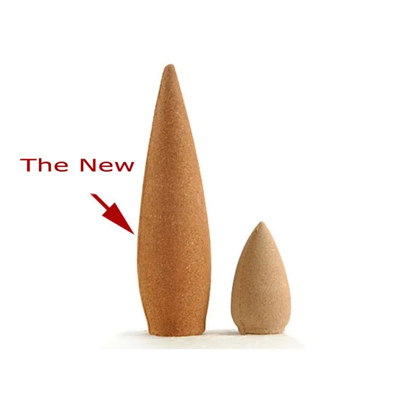 10 /50 /100pcs Oversized Backflow Incense Cones 30Minutes Sandalwood Cone Incense Household OUD Scents for Home Large