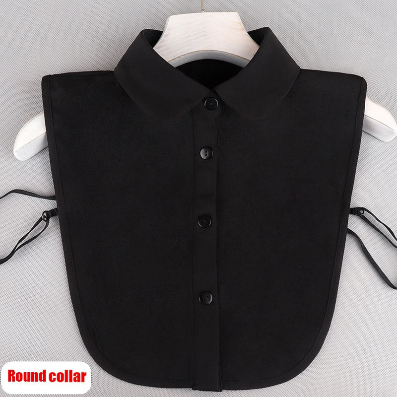 Women Chiffon Fake Collarr Vintage Detachable Shirt Collar Blouse Sweater  Collar Lapel Top Women Clothes Accessories