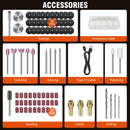 DayPlus Cordless Rotary Tool,1.5Ah 5-Speed, LED Power Multi Tool 80Pcs Accessories Kit for Carving, Polishing, Sanding, Drilling