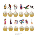 Coco Theme Paper Cup Bag Plate Tablecloth Straw Blowout Balloon Banner Cake Topper Card Show Party Decoration Supply Favor Gift