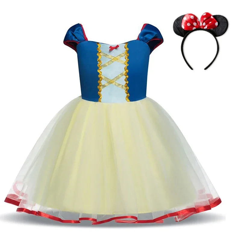 Minni Mouse Baby Girls Dress Fancy Birthday Party Cosplay Costume Polka Dot Cute Carnival Party Easter Costume for 1-5 Years