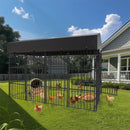 64.9” Heavy Duty Dog Kennel Pet Welded Metal Playpen Large Animal Cage Outdoor Indoor
