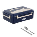 Car Home Dual Use Stainless Steel Electric Lunch Box Food Heater 12V 24V 110V 220V Workplace Picnic Heated Food Warmer Container