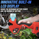 OUTIGO thread free electric Shoer with screen with 2 * 3Ah Batteries for fruit trees and vineyard