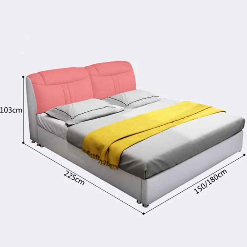 Unique Bedroom King Bed Double Boys Lounge Multifunctional King Bed Smart Storage Somieres Y Marcos De Cama Salon Furniture