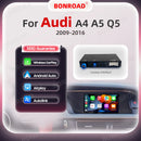 BONROAD Wireless CarPlay Android Auto Interface Adapter For Audi A4 B8 A5 Q5 2009-2015 Bluetooth GPS Navigation