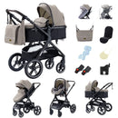 Baby Stroller 3 in 1 Easy Folding Multifunctional Stroller Travel Portable Baby Carriage Safety Seat EU Standard Free Shipping