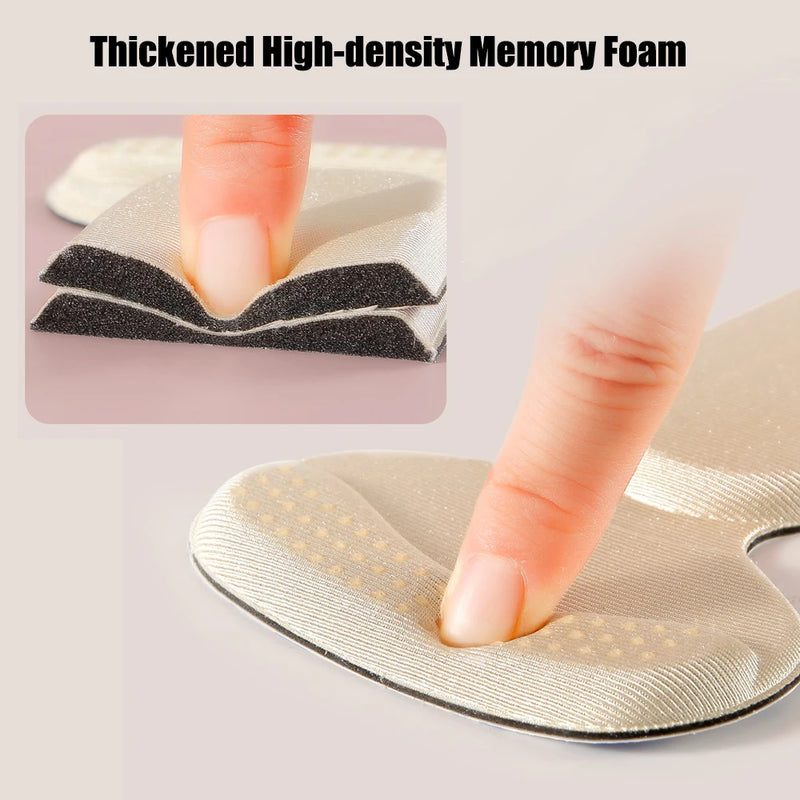 Memory Foam Heel Insoles for Large Sports Shoes Women High Heels Inserts Adjustable Size Antiwear Foot Pain Relief Cushion Pads