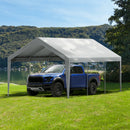SucceBuy Carport Replacement Canopy Cover Garage Top Tent Shelter Tarp Heavy-Duty Waterproof & UV Protected （Frame Not Include）
