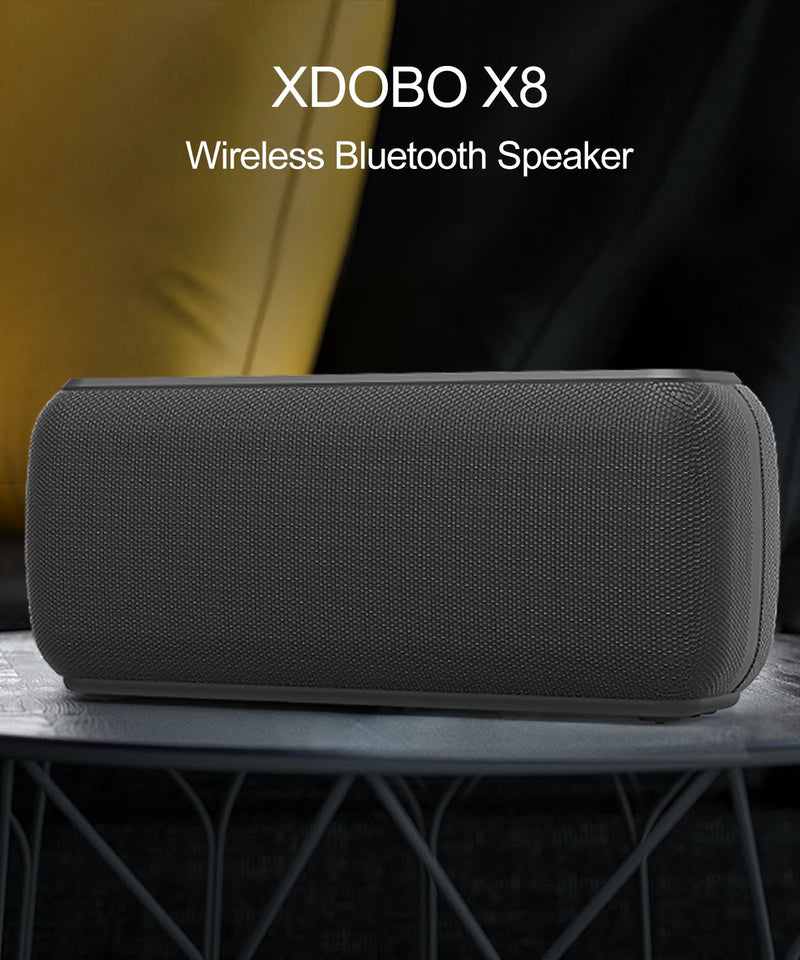 60W Xdobo X8 Bluetooth Speaker Wireless Portable Subwoofer Waterproof TWS 6600mAh Powerful Dual Bass AUX FM Outdoor Loudspeaker