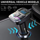 Bluetooth 5.3 Fm Transmitter Wireless Dual USB PD Adapter MP3 Player 3.1A Fast Charger Car Accessories