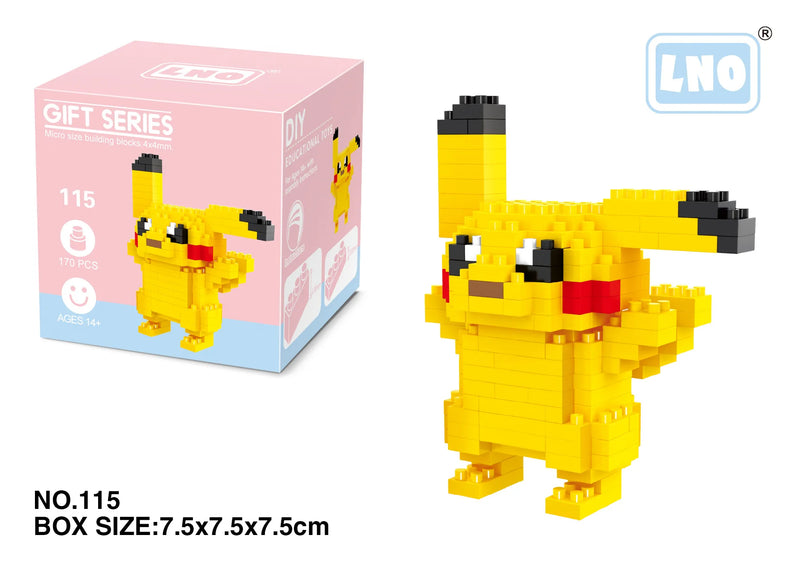 Pokemon Small Blocks Nanoblock Charizard Kyogre Groudon Rayquaza Model Education Graphics Toys for Kids Birthday Gift Toys