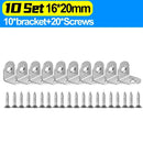 Stainless Steel Corner Bracket L Right Angle Connector Brackets Furniture Cabinet Fastener Corner Brace Shelf Support with Screw