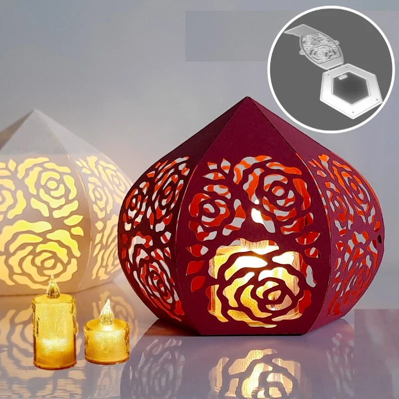 Christmas Snowflake Lantern Bundle Metal Cutting Dies Scrapbooking Card Making Paper Craft Album Decorative Embossing Cut Die