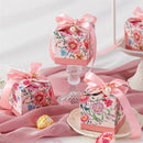12/30 Pcs Plant Flower Candy Box Beauty Biscuit Accompanying  Paper Boxes Suitable for Wedding Birthday Valentine's Day