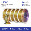 JAYO  pla plus SILK Three Colors Silk Rainbow 3D Printer Filament 1.75mm 100% No Bubble FDM 3D Printer Materials for 3D Printer