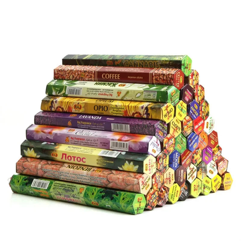 T Fragrances India Incense Stick Handmade Aromatherapy Sticks 20 Sticks Per Box Sandalwood Lavender Meditation Incenses