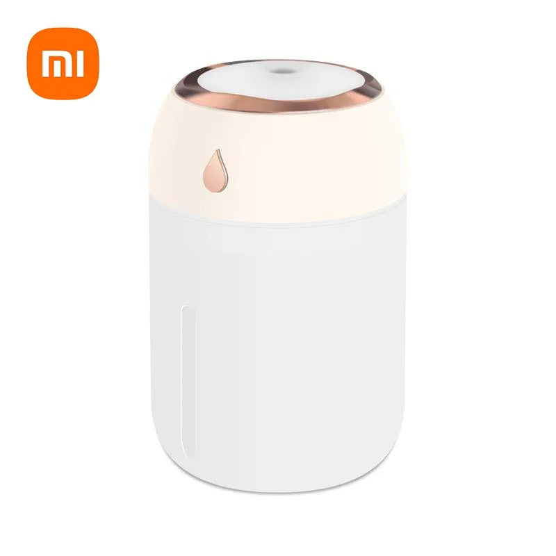 Xiaomi Mini Humidifier USB Plug Nanoscale Silent Streaming Ambient Light 330ML Mist Adjustable Portable For Car Office Household