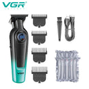 VGR V-996 Men's Professional Hair Clipper with DLC Blade, 7000 RPM, LED Display, Barber Shop Cordless Professional Hair Trimmer